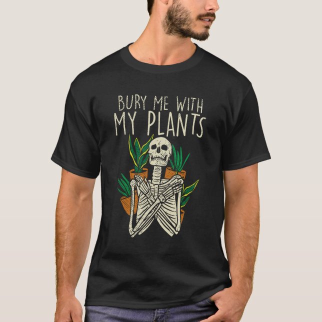 Camiseta Viciado em jardinagem agricultor de dedos verdes (Frente)