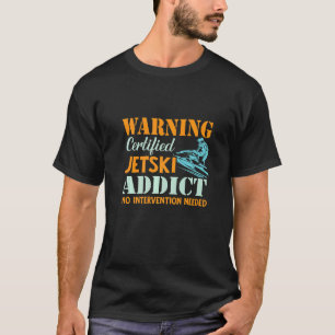 Camiseta Viciado em Jetski Certificado  Piloto de Jet Ski M