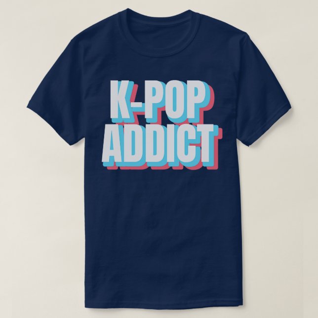 Camiseta Viciado em KPop (Frente do Design)