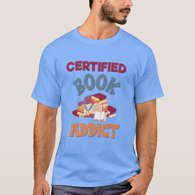 Camiseta Viciado em Livro Certificado (Frente)