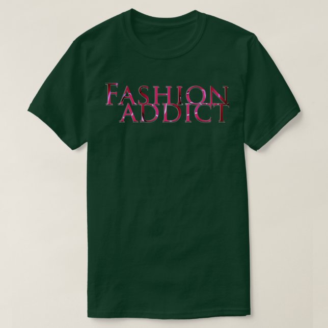 Camiseta Viciado em moda (Frente do Design)