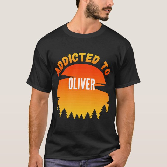 Camiseta Viciado em Oliver para Oliver (Frente)