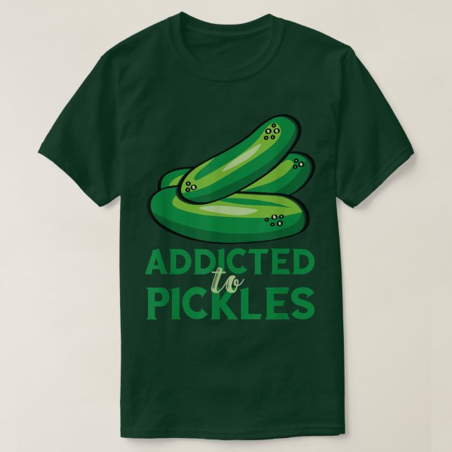 Camiseta Viciado em picles picles picle lover Vegetari (Frente do Design)
