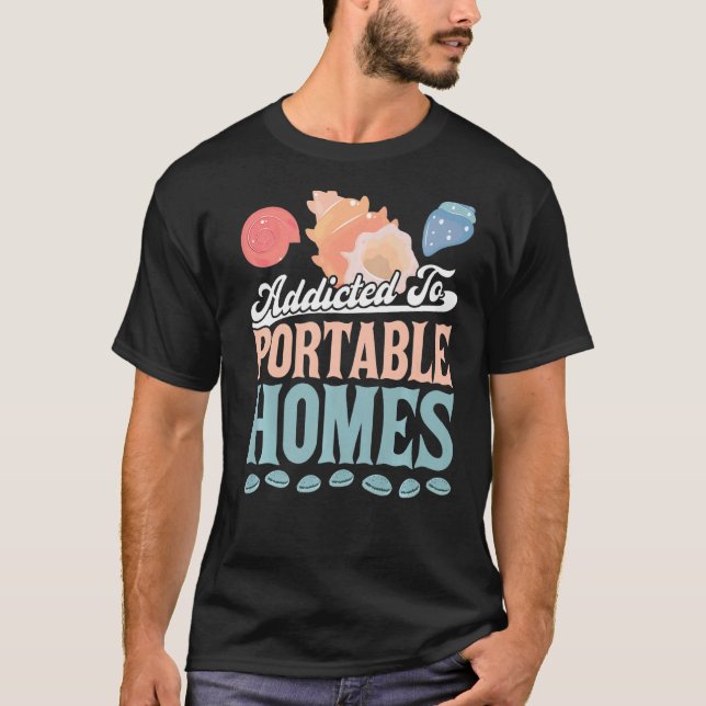 Camiseta Viciado em Portable Homes Seashell (Frente)