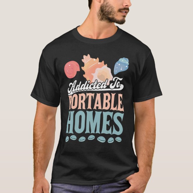Camiseta Viciado em Portable Homes Seashell (Frente)