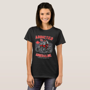 Camiseta Viciado em Quatro Rodas e Adrenalina
