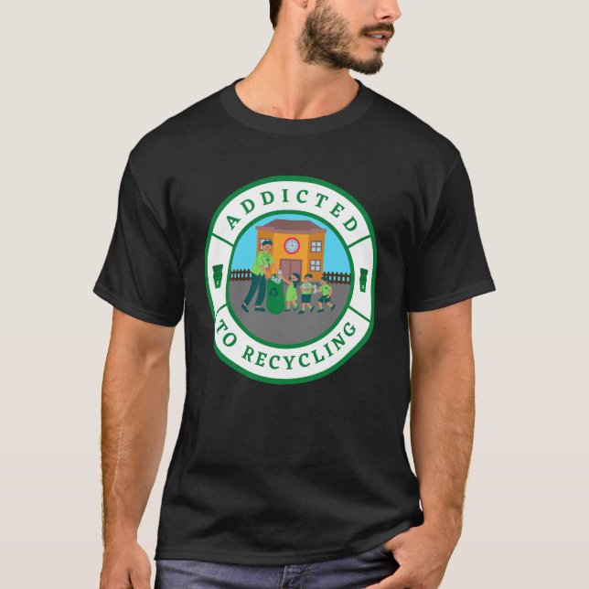 Camiseta Viciado em Reciclagem (Frente)