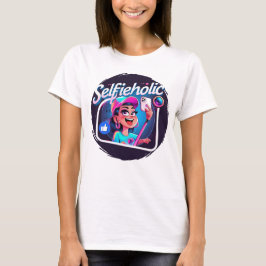 Camiseta Viciado em Selfie – Design Divertido e Moderno par