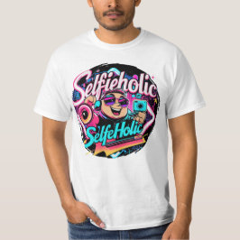 Camiseta Viciado em Selfie – Design Divertido e Moderno par
