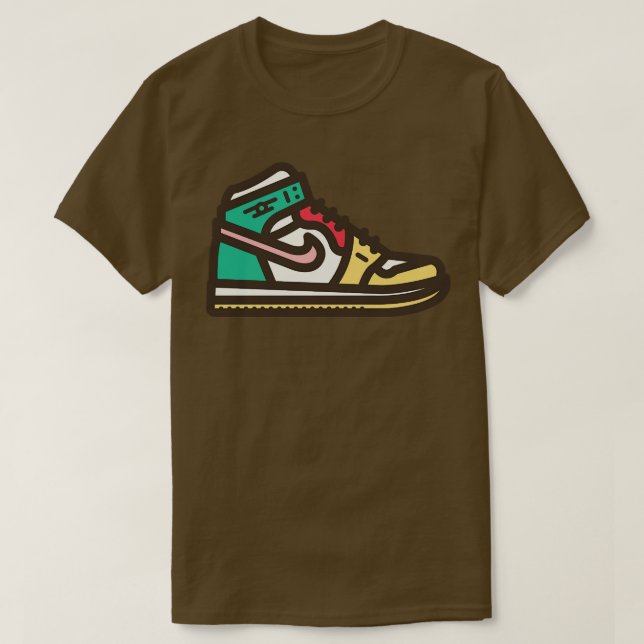 Camiseta Viciado em Sneaker de Ar (Frente do Design)