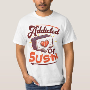 Camiseta Viciado em sushi