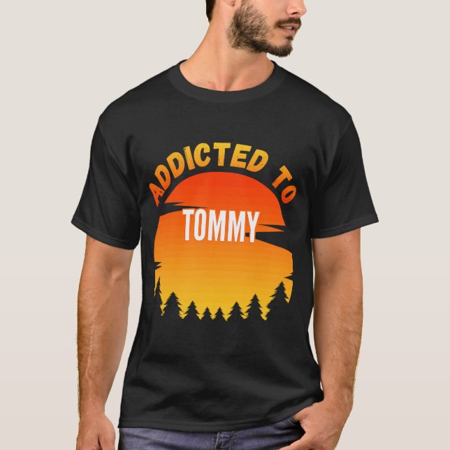 Camiseta Viciado em Tommy para Tommy (Frente)