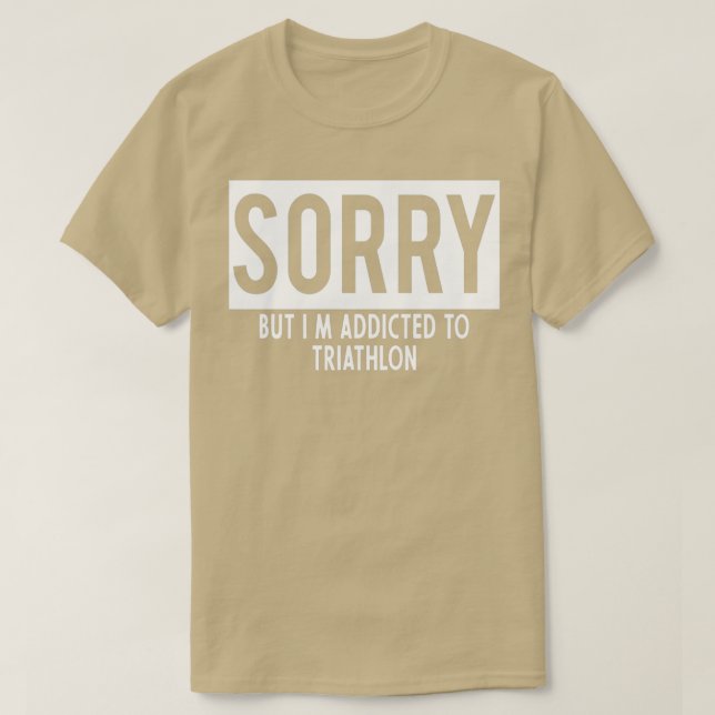 Camiseta viciado em Triathlon (Frente do Design)