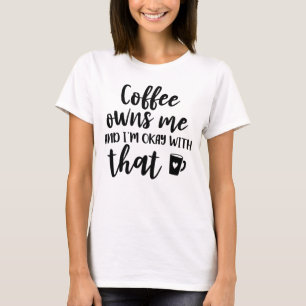 Camiseta Viciado engraçado em café Viciado em cafeína Amant