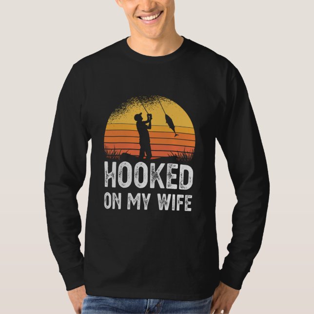 Camiseta Viciado Na Minha Esposa Pesca Pesca Pesca Pesca Na (Frente)