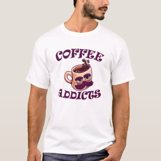 Camiseta Viciados em café