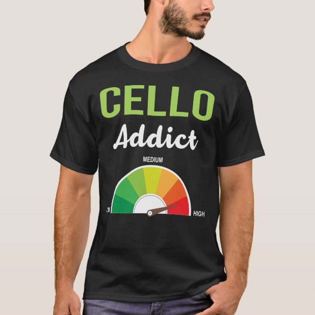 Camiseta Vício Cello Cellist (Frente)