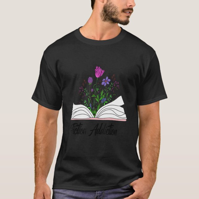 Camiseta Vício De Ficção Para Leitores De Livro E De Avid (Frente)