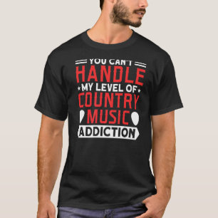 Camiseta Vício em Música Country Caubói Canção Country Fãs