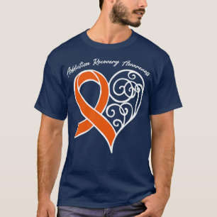 Camiseta Vício Recuperação de Consciência Coração Presente