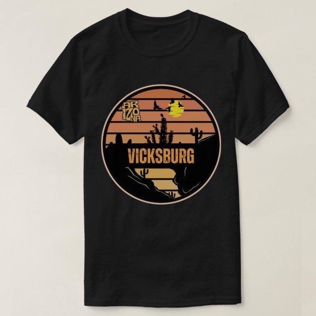 Camiseta Vicksburg, Arizona (Frente do Design)