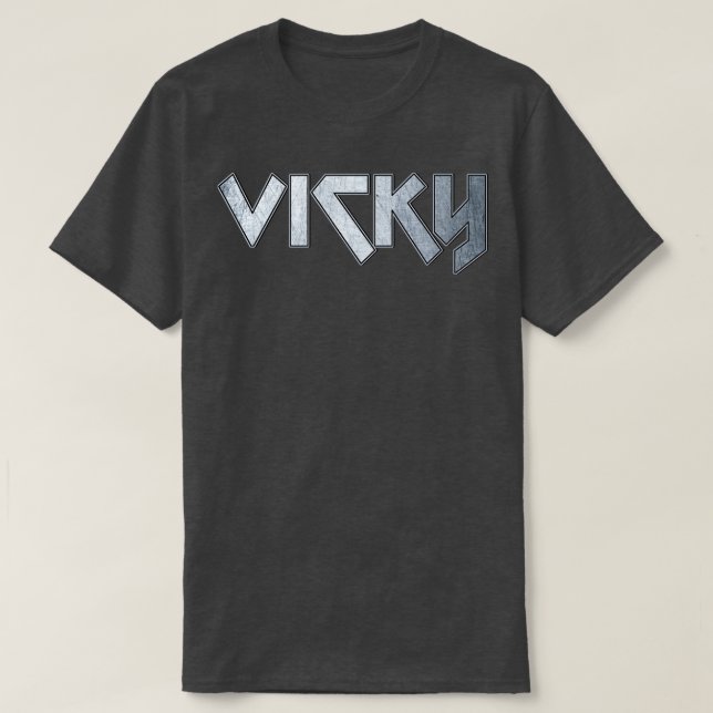 Camiseta Vicky de metal pesado (Frente do Design)