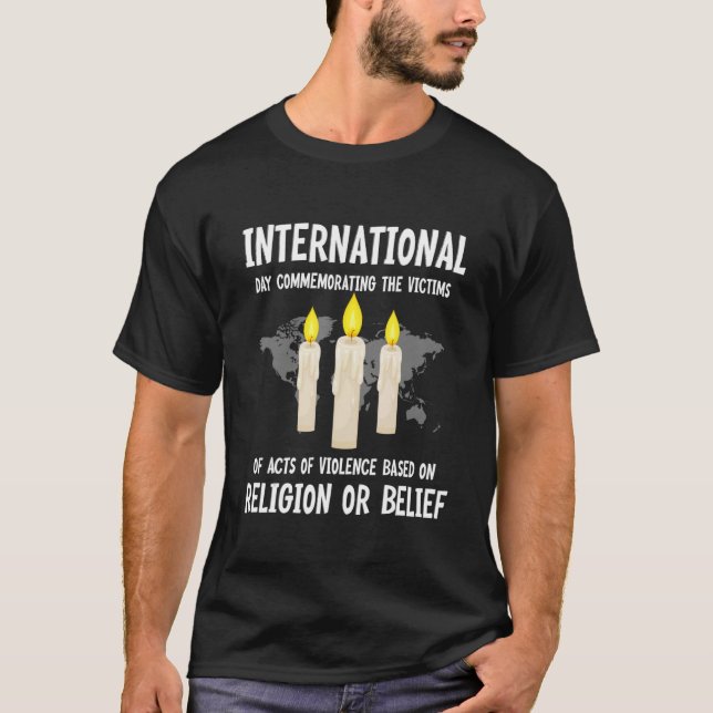 Camiseta Victims Of Acts Of Violence Raised On Religion Or  (Frente)