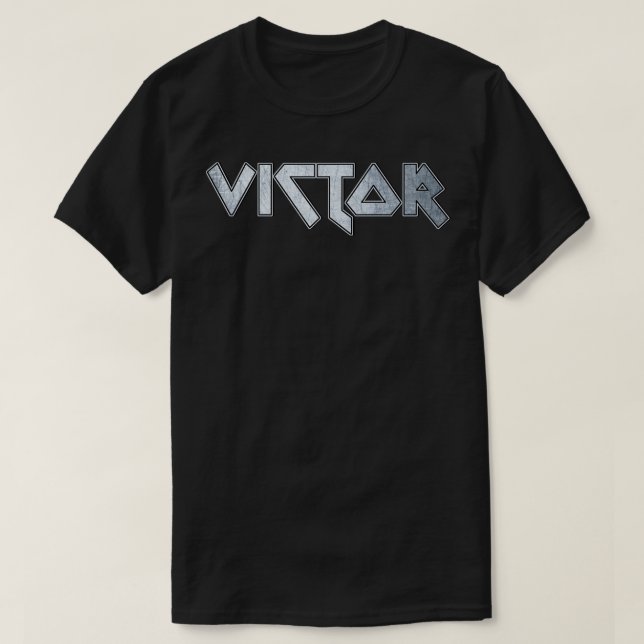 Camiseta Víctor de metais pesados (Frente do Design)