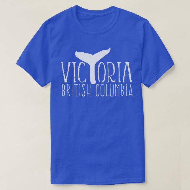 Camiseta Victoria BC Canada Whale assistindo maré coronel b (Frente do Design)