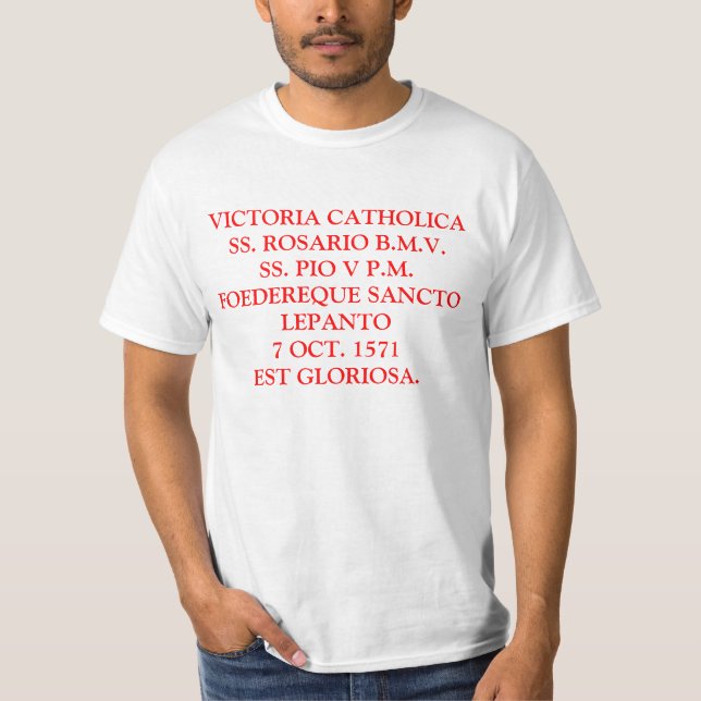CAMISETA VICTORIA CATHOLICA CAMISIA DE LEPANTO (Frente)