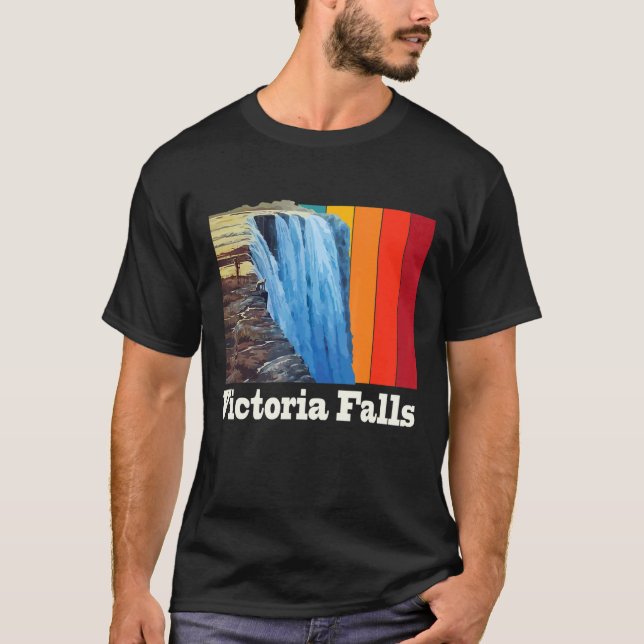 Camiseta Victoria Falls Waterfall Souvenir África Zimbabué (Frente)