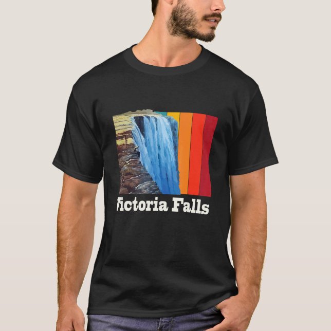 Camiseta Victoria Falls Waterfall Souvenir Africa Zimbabwe  (Frente)