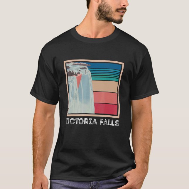 Camiseta Victoria Falls Zambia Waterfall Souvenir Africa Zi (Frente)