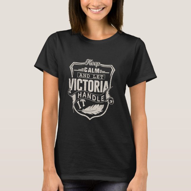 Camiseta Victoria First Name Shirt Victoria Nome Aniversári (Frente)