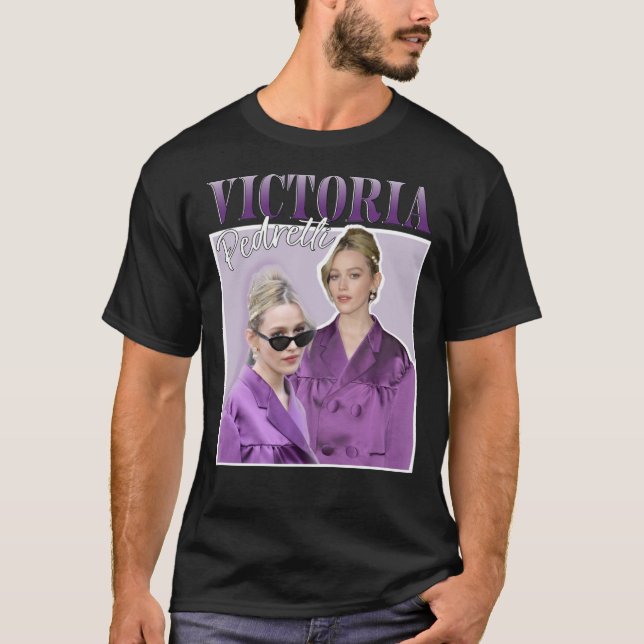 Camiseta Victoria Pedretti 90s Design clássico T-Shi (Frente)
