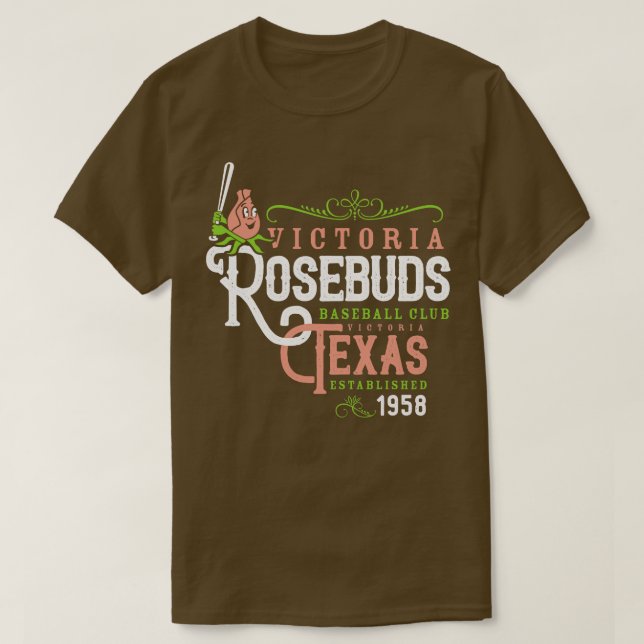 Camiseta Victoria Rosebuds Baseball (Frente do Design)