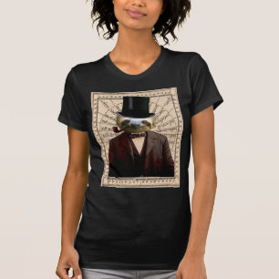 Camiseta Victorian Steampunk do homem da preguiça