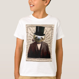Camiseta Victorian Steampunk do homem da preguiça