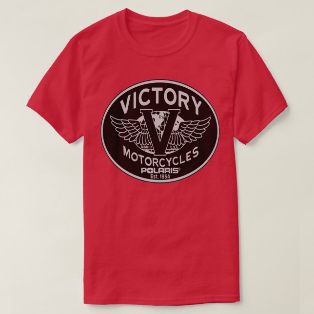 Camiseta victory motocicletas polaris estd reo 1954 (Frente do Design)