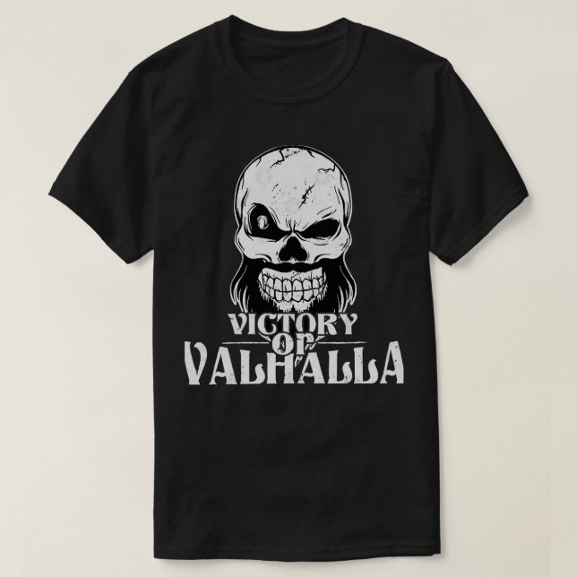 Camiseta Victory or Valhalla 10 (Frente do Design)