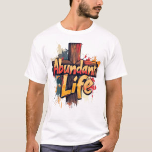 Camiseta Vida Abundante: Edição Cruzada (Frente)