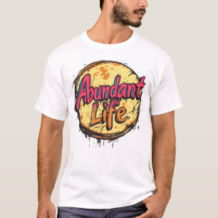 Camiseta Vida Abundante: Intermitência de Pop Retro