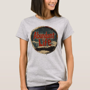 Camiseta Vida Abundante: Vintage Grit Edition