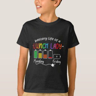 Camiseta Vida Amarga De Uma Senhora Do Almoço Escolar Traba