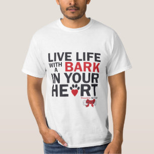 Camiseta Vida Ao Vivo Com Um T-Shirt Latido