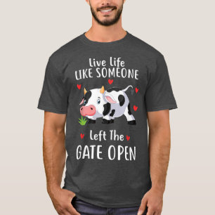 Camiseta Vida Ao Vivo Como Alguém Deixou A Porta Aberta Ao 