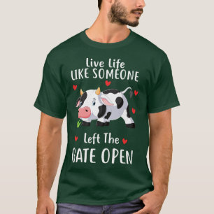 Camiseta Vida Ao Vivo Como Alguém Deixou A Porta Aberta Ao 