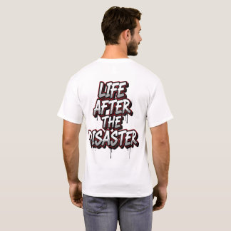 Camiseta Vida após a catástrofe - Grunge o texto