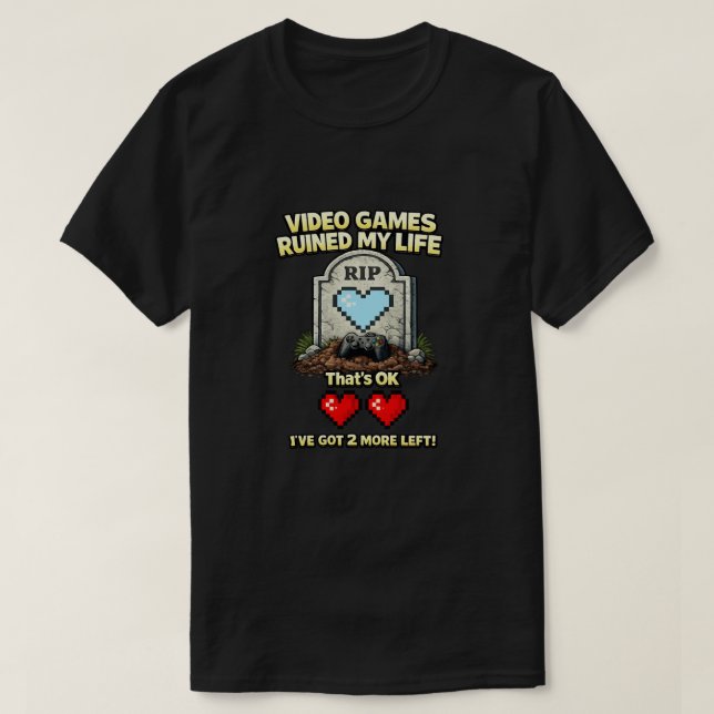 Camiseta Vida Arruinada (Frente do Design)