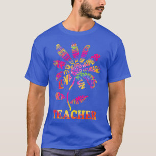 Camiseta Vida boa Professora Daisy Tie Dye Teach School Sun